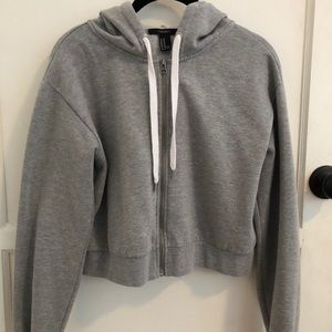 Forever 21 Cropped Zip Up